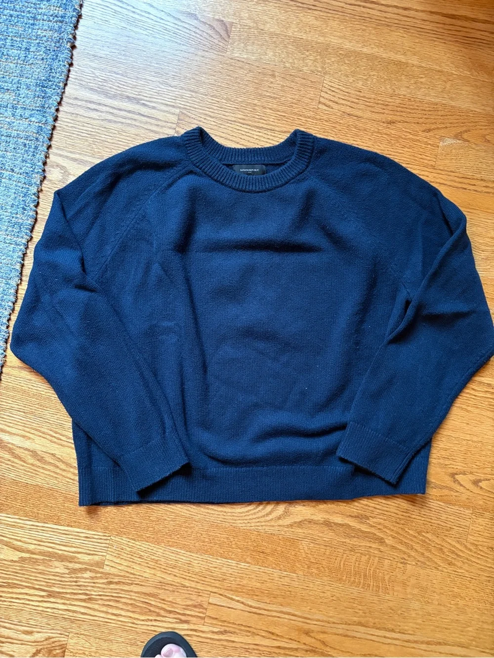Banana Republic Men's Crewneck Sweater in Navy Blue XXL